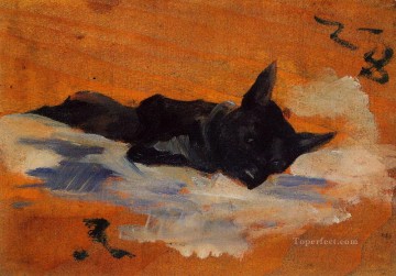 動物 Painting - 小さな犬 1888 トゥールーズ ロートレック アンリ・ド